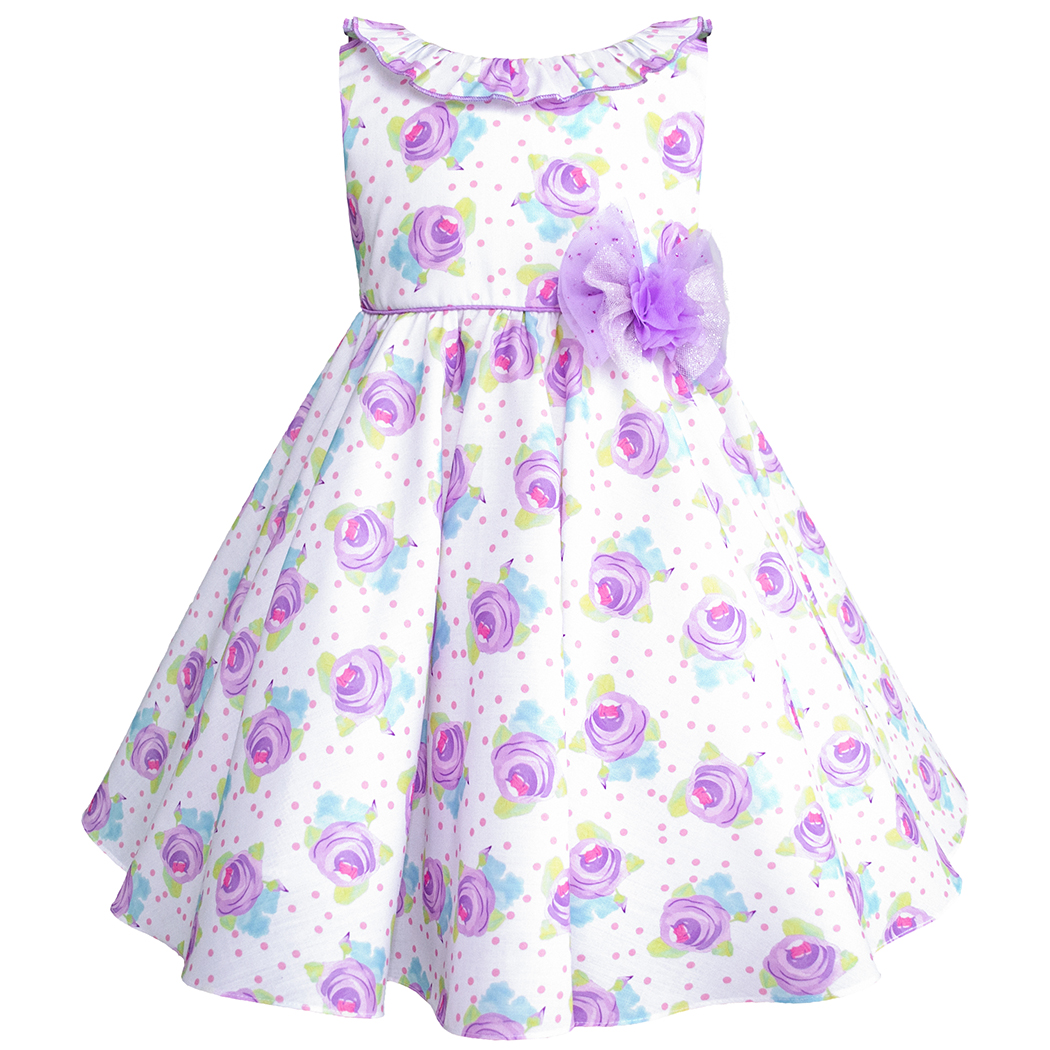 Foto 3 pulgar | Vestido Floral Lila Para Niñas Pequeñas Gerat