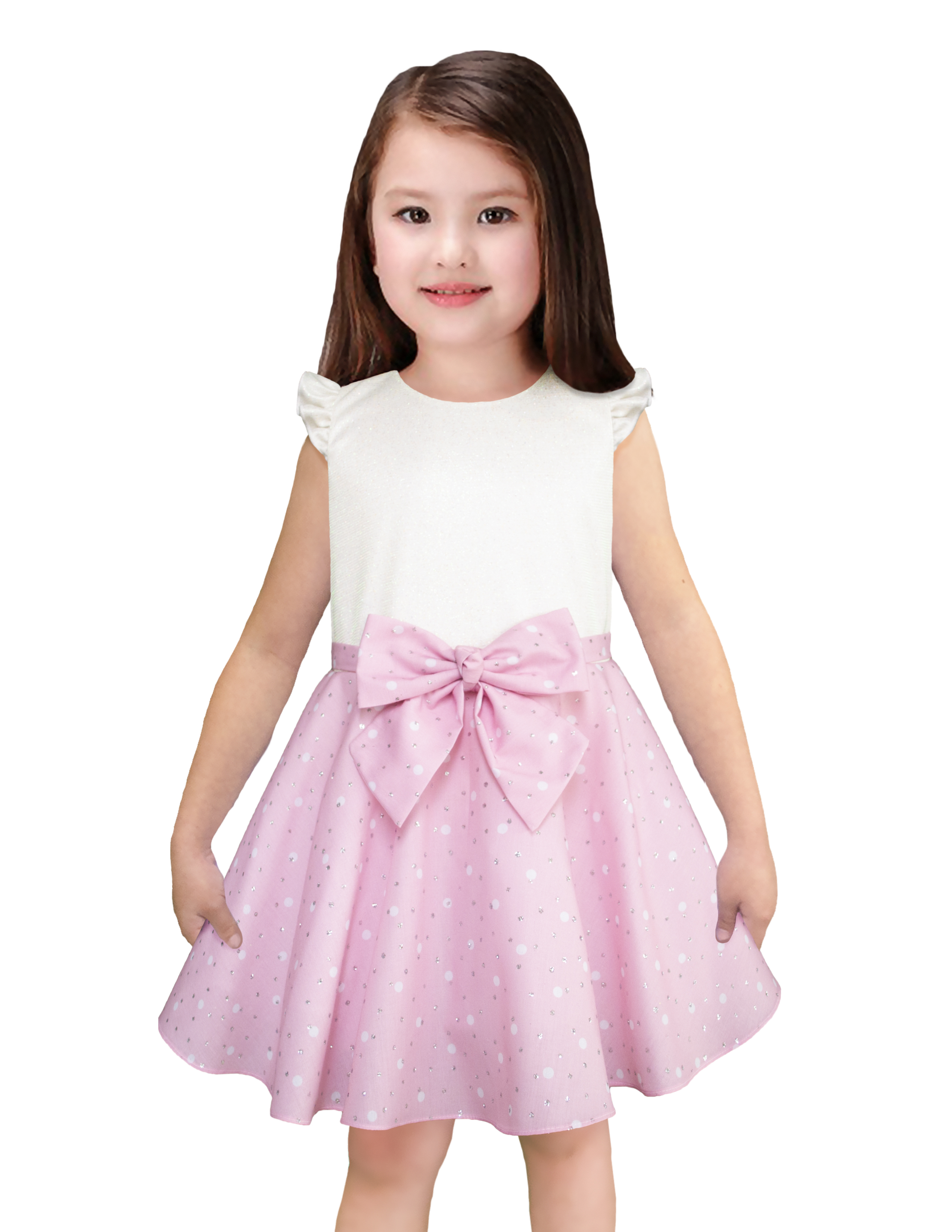 Vestido Gerat Rosa Con Lentejuelas Para Niña