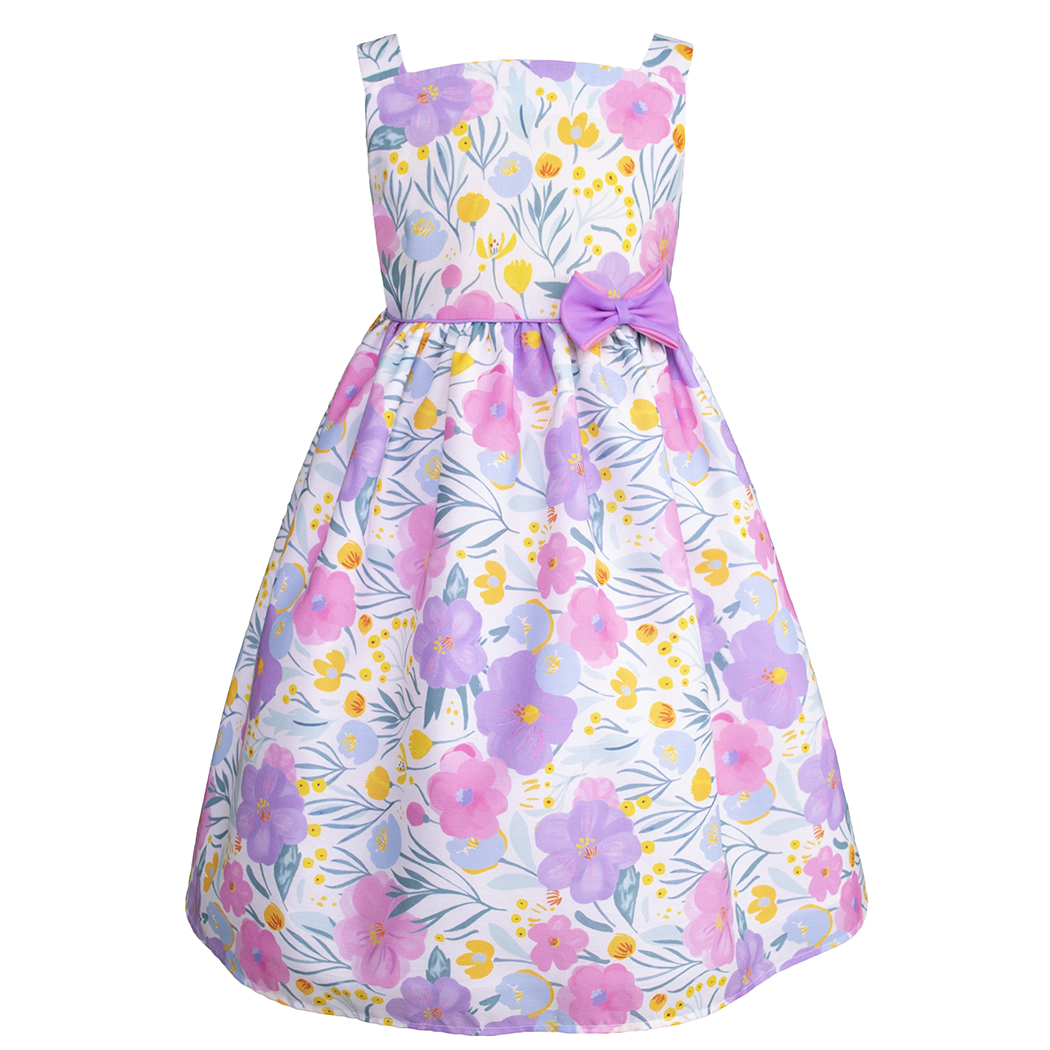 Foto 3 pulgar | Vestido Floral para Niña con Moño Gerat