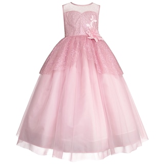 Foto 2 | Vestido de Fiesta Gerat con Brillos y Tul Rosa para Niña