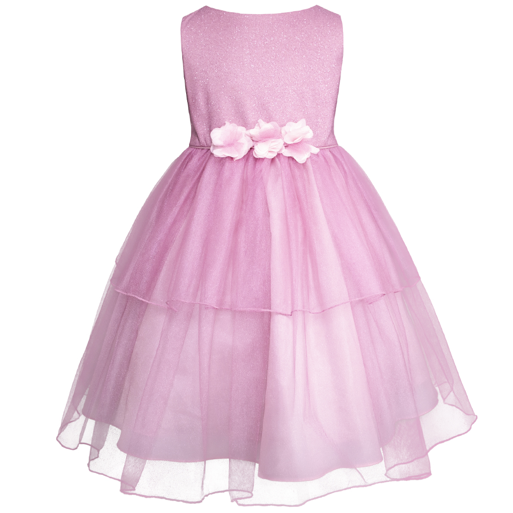 Foto 3 pulgar | Vestido De Fiesta Rosa Con Brillos Gerat Para Niñas