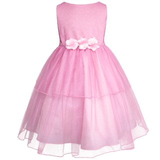 Foto 2 | Vestido De Fiesta Rosa Con Brillos Gerat Para Niñas