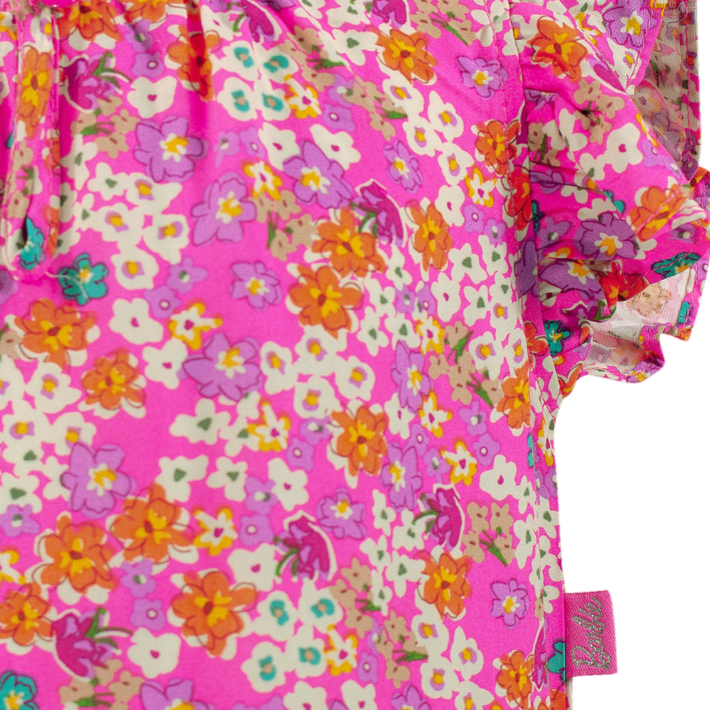 Foto 6 pulgar | Vestido Floral Ligero Barbie Rosa para Niña