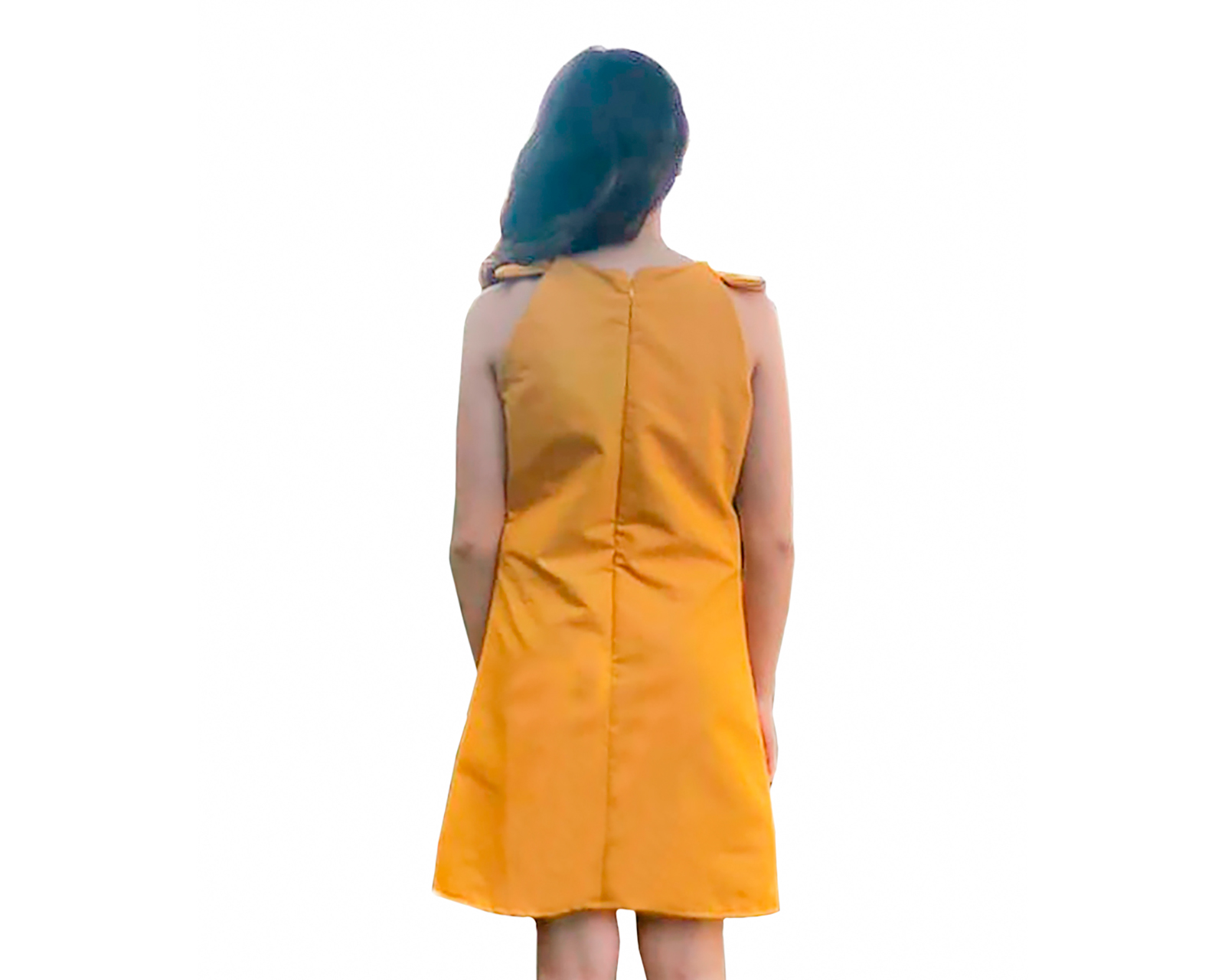 Foto 5 pulgar | Vestido Mezclilla Para Niña Carana Amarillo Sin Mangas Corto
