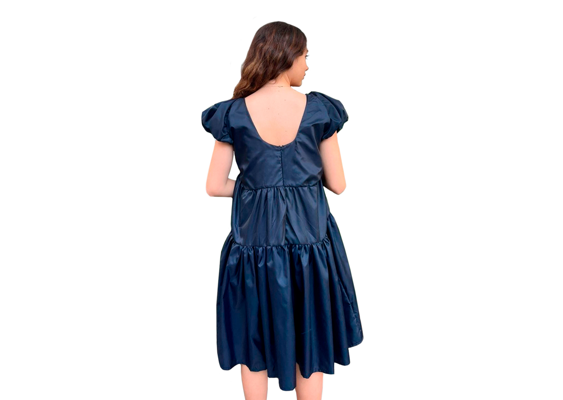 Foto 2 | Vestido Para Niña Carana Amplio Manga Ranglan Marino, Desigual Talla 12