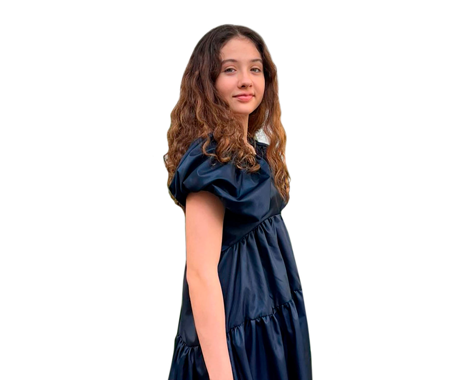 Foto 4 pulgar | Vestido Para Niña Carana Amplio Manga Ranglan Marino, Desigual Talla 12
