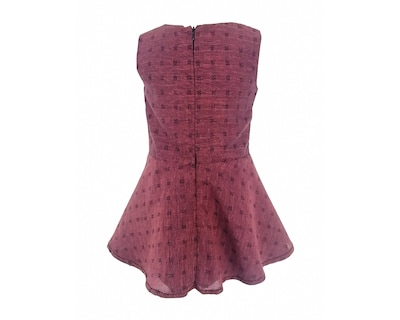 Foto 2 | Vestido Para Niña Carana Corto, Sin Mangas Corte Circular Con Moño Color Naranja Fucsia