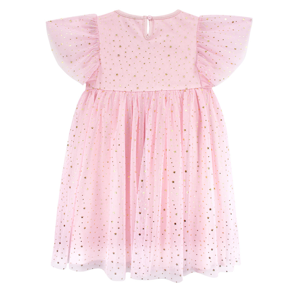 Foto 3 pulgar | Vestido Rosa Brillante Barbie para Niña