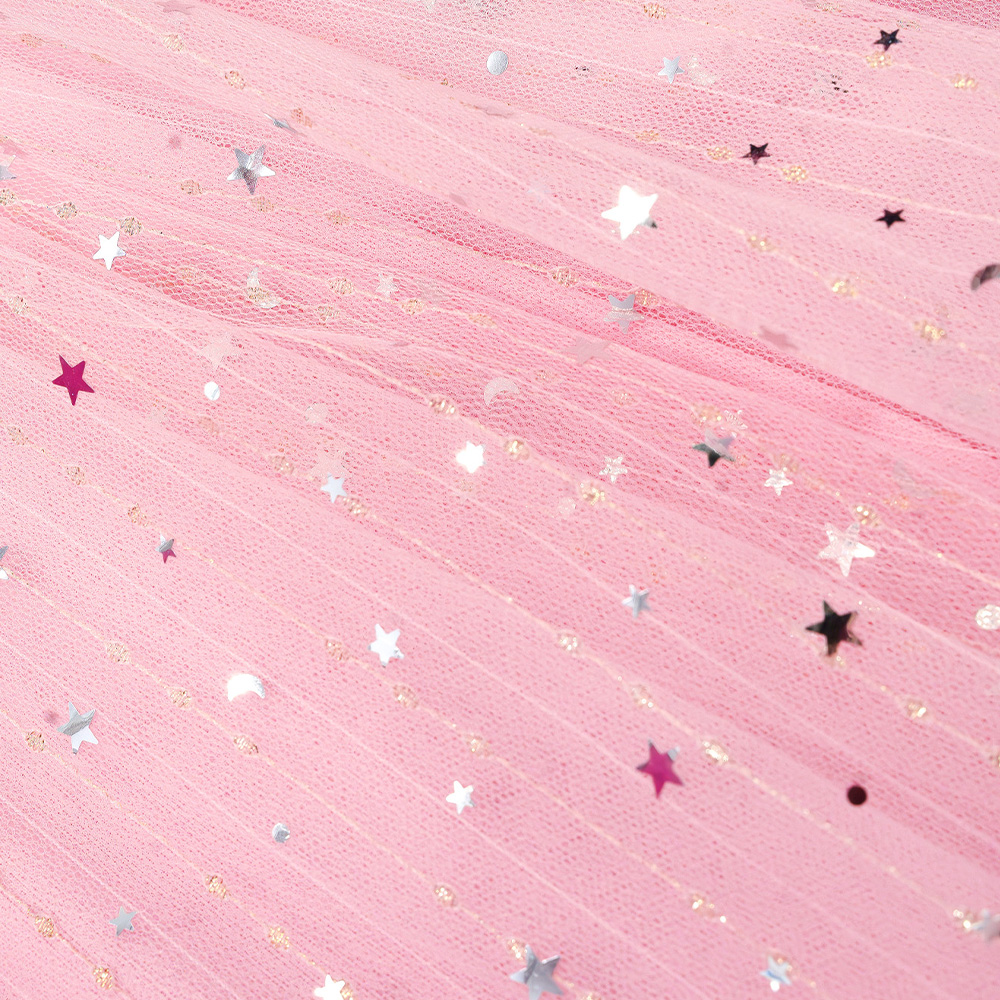 Foto 7 pulgar | Vestido Rosa Brillante Barbie para Niña