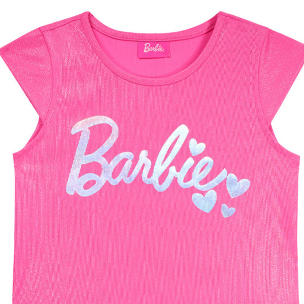 Foto 5 pulgar | Vestido con Apliques de Lentejuela Barbie Rosa para Niña