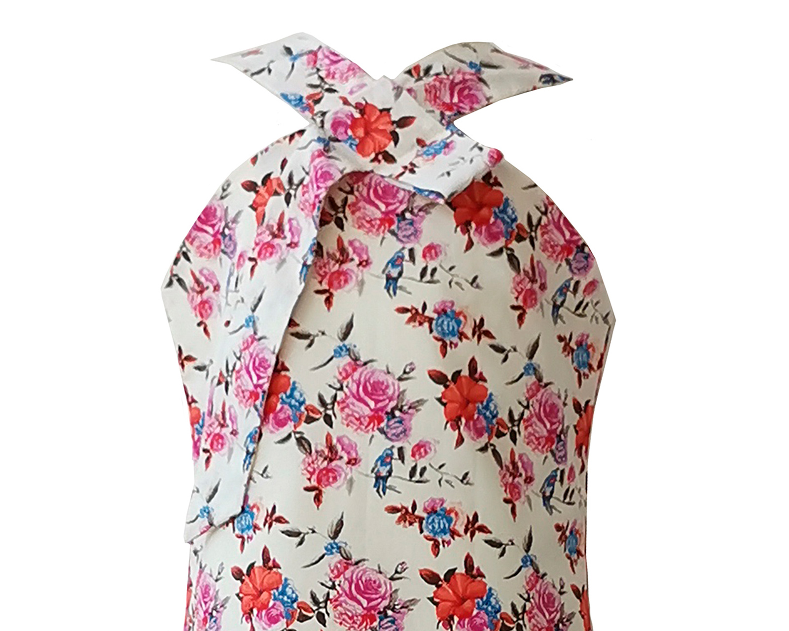 Foto 4 pulgar | Vestido Para Niña Carana De Algodón,  Linea A Estampado En Flores Con Hombros Descubiertos Cuello V