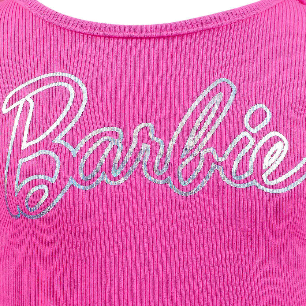 Foto 4 pulgar | Vestido con Manga Larga Barbie Rosa para Niña