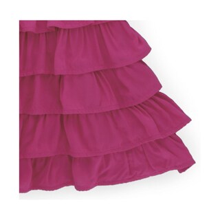Foto 4 | Vestido Coqueta Para Niña De Rayón Rosa Con Olanes