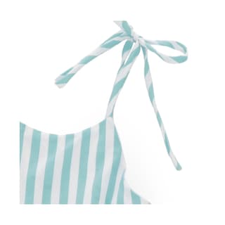 Foto 3 | Vestido Coqueta Para Niña De Algodón Azul Con Tirantes Ajustables
