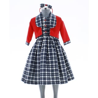 Foto 2 | Vestido Para Niña Chicos Olé 3647 Azul De Cuadros