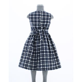 Foto 4 | Vestido Para Niña Chicos Olé 3647 Azul De Cuadros