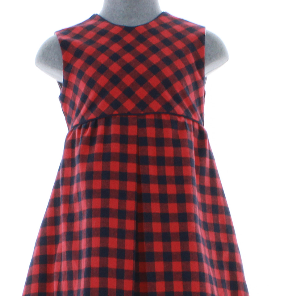 Foto 5 pulgar | Vestido Para Niña Chicos Olé 3715 Rojo De Cuadros