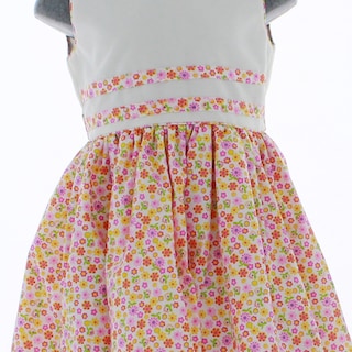 Foto 4 | Vestido Para Niña Chicos Olé 3577 Naranja De Flores