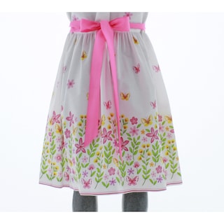 Foto 5 | Vestido Para Niña Chicos Olé 3574 Blanco Con Mariposas Y Flores