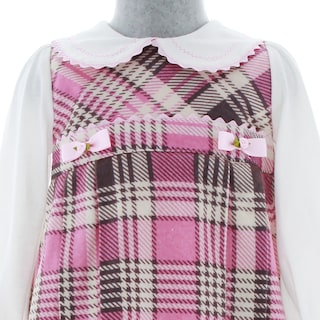 Foto 4 | Vestido Para Niña Chicos Olé 3728 Rosa De Cuadros
