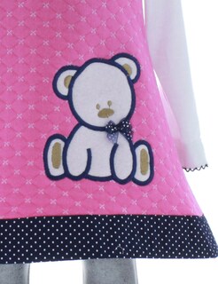 Foto 4 | Vestido Para Niña Chicos Olé 2731 Rosa Manga Larga