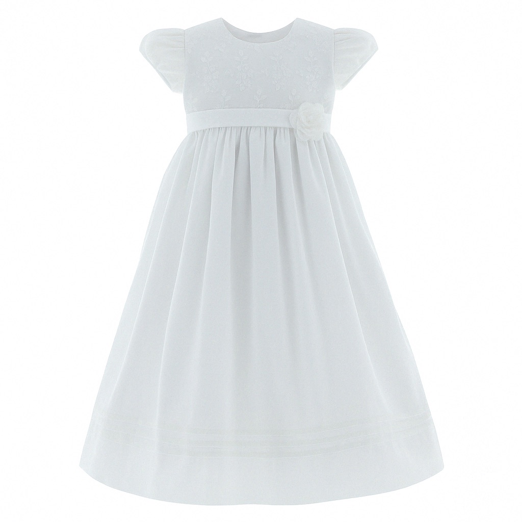 Foto 2 pulgar | Vestido Para Niña Bautizo Chicos Olé 2828 Blanco Elegante
