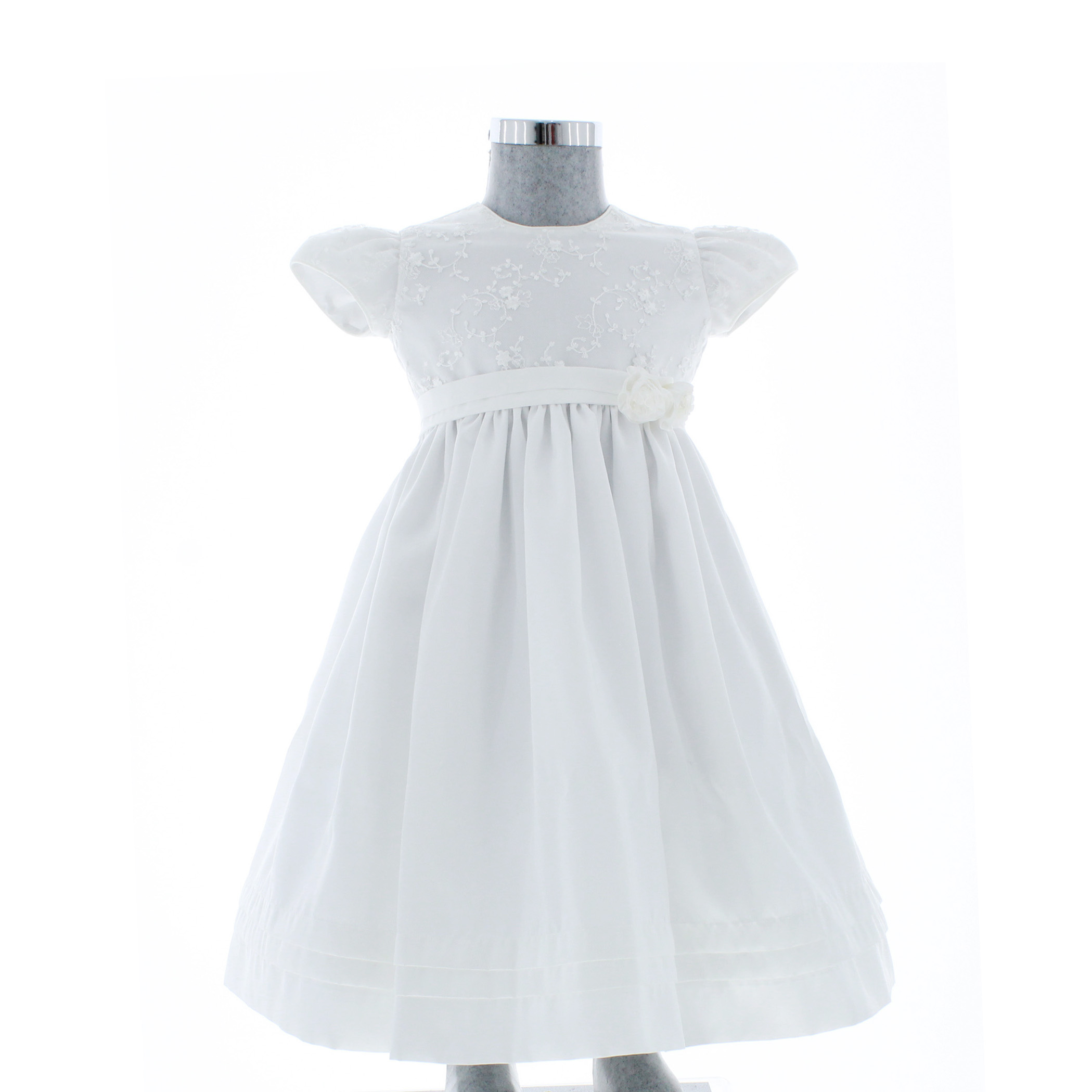 Foto 3 pulgar | Vestido Para Niña Bautizo Chicos Olé 2828 Blanco Elegante