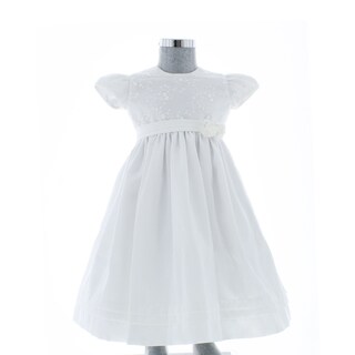 Foto 2 | Vestido Para Niña Bautizo Chicos Olé 2828 Blanco Elegante