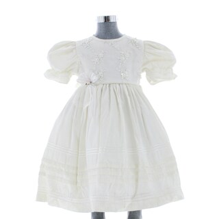 Foto 3 | Vestido Para Niña Bautizo Chicos Olé 2823 Blanco Con Moño