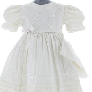 Foto 4 | Vestido Para Niña Bautizo Chicos Olé 2823 Blanco Con Moño