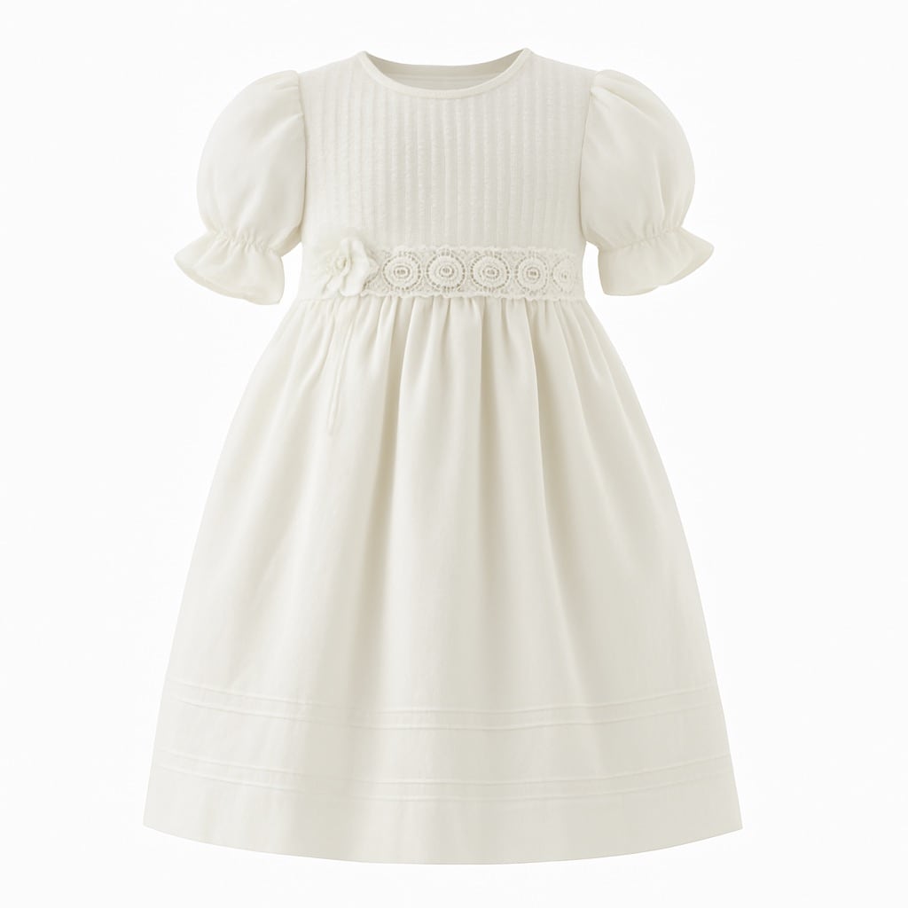 Vestido Para Niña Bautizo Chicos Olé 2824 Marfil Elegante $749