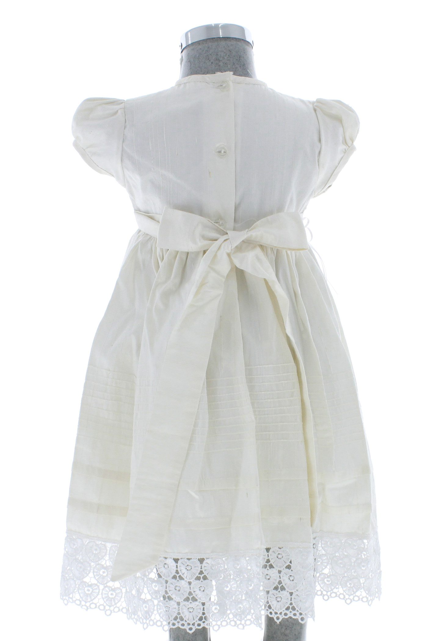 Foto 4 pulgar | Vestido Para Niña Bautizo Chicos Olé 2825 Marfil Con Moño
