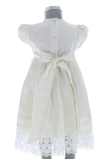 Foto 3 | Vestido Para Niña Bautizo Chicos Olé 2825 Marfil Con Moño