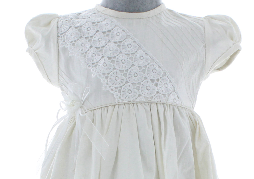 Foto 4 | Vestido Para Niña Bautizo Chicos Olé 2825 Marfil Con Moño
