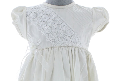 Foto 4 | Vestido Para Niña Bautizo Chicos Olé 2825 Marfil Con Moño