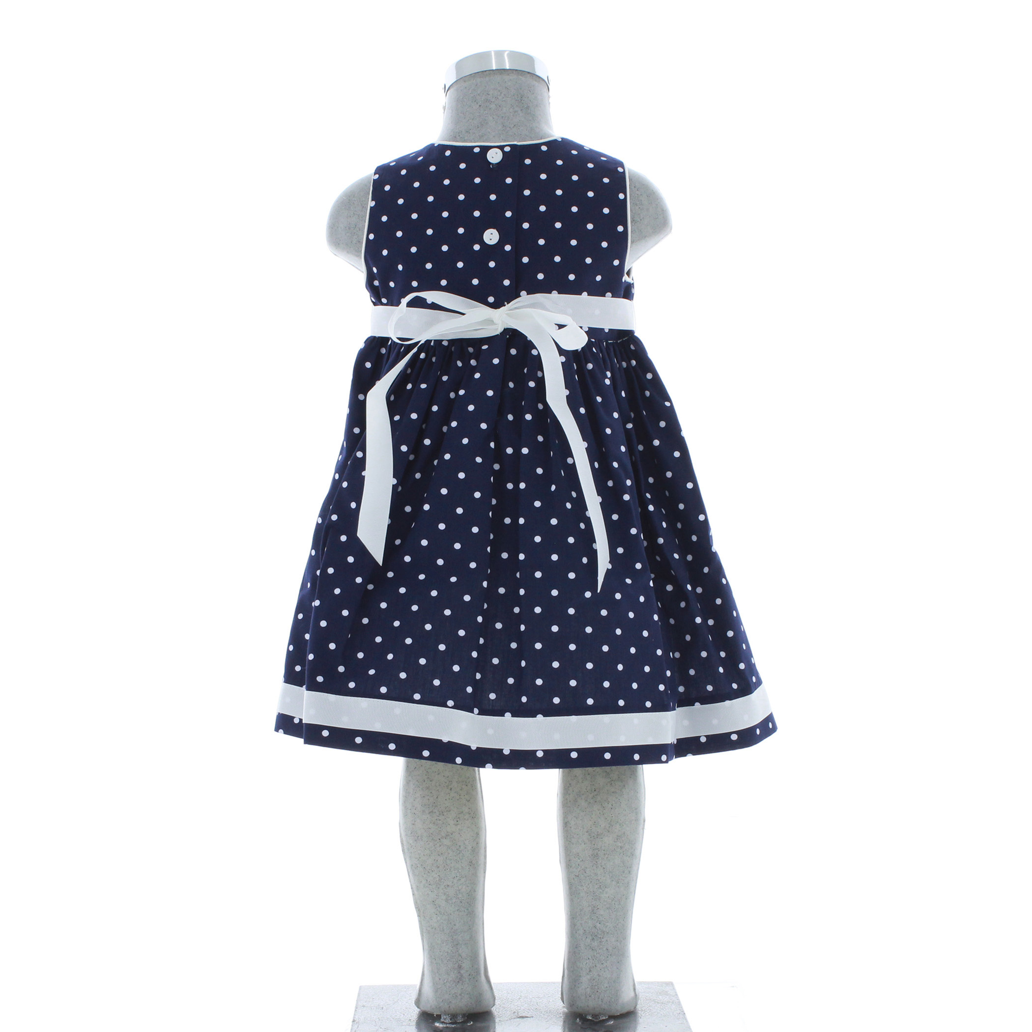 Foto 4 pulgar | Vestido Para Niña Chicos Olé 2887 Azul Manga Corta