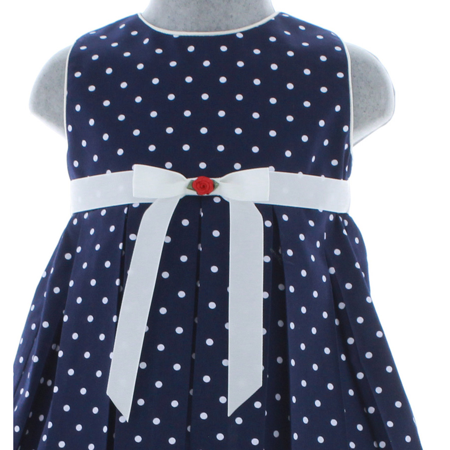 Foto 5 pulgar | Vestido Para Niña Chicos Olé 2887 Azul Manga Corta