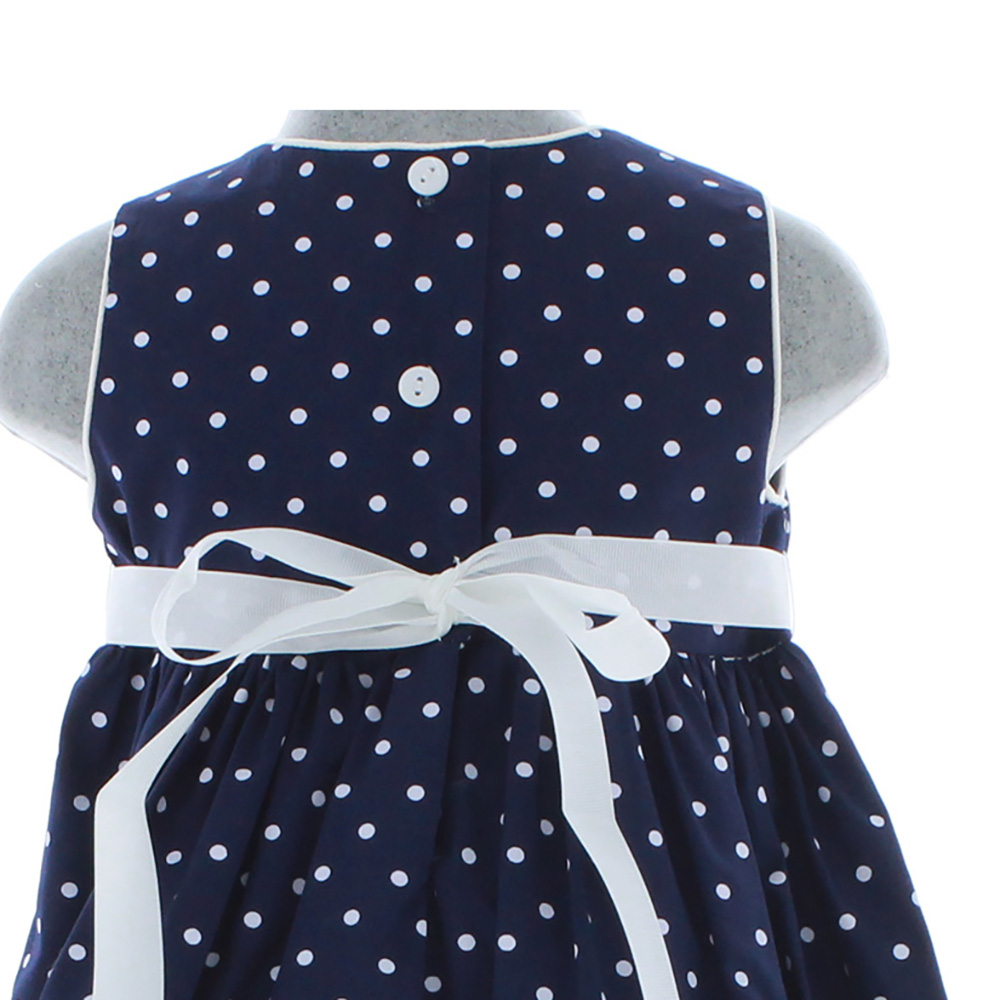 Foto 6 pulgar | Vestido Para Niña Chicos Olé 2887 Azul Manga Corta