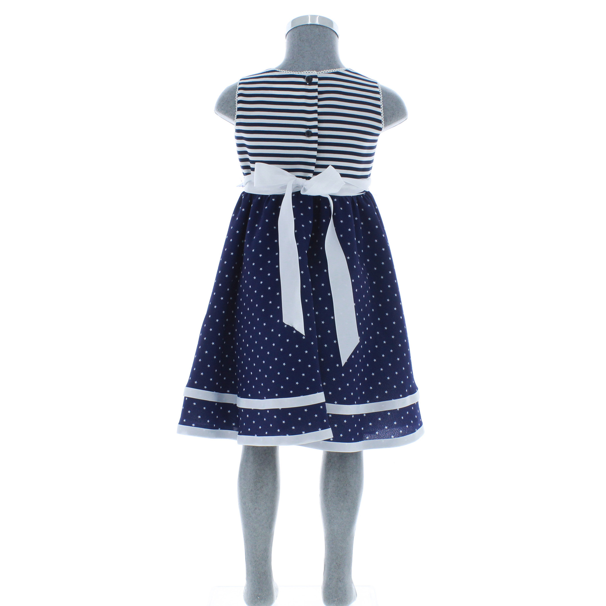 Foto 4 pulgar | Vestido Para Niña Chicos Olé 2941 Azul Sin Mangas