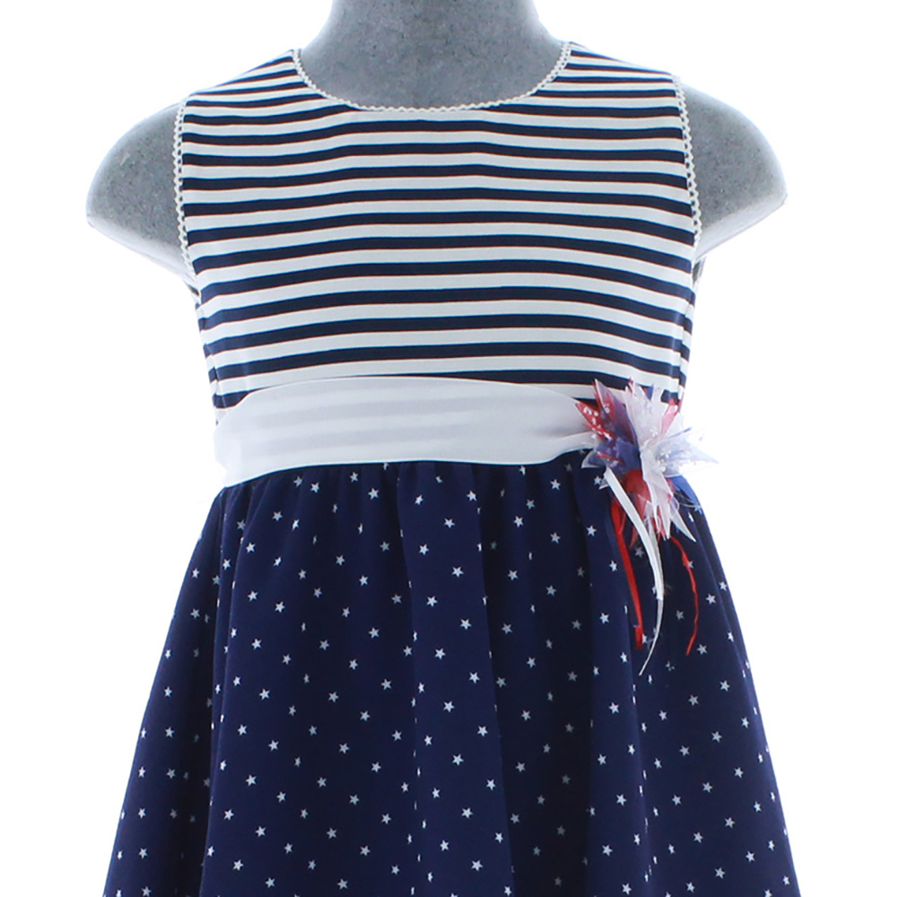 Foto 5 pulgar | Vestido Para Niña Chicos Olé 2941 Azul Sin Mangas
