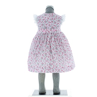 Foto 3 | Vestido Para Niña Chicos Olé 2838 Blanco Con Flores Rosas