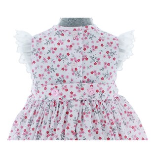 Foto 5 | Vestido Para Niña Chicos Olé 2838 Blanco Con Flores Rosas