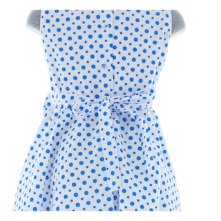 Foto 5 | Vestido Para Niña Chicos Olé 3006 Blanco Con Puntos Azules
