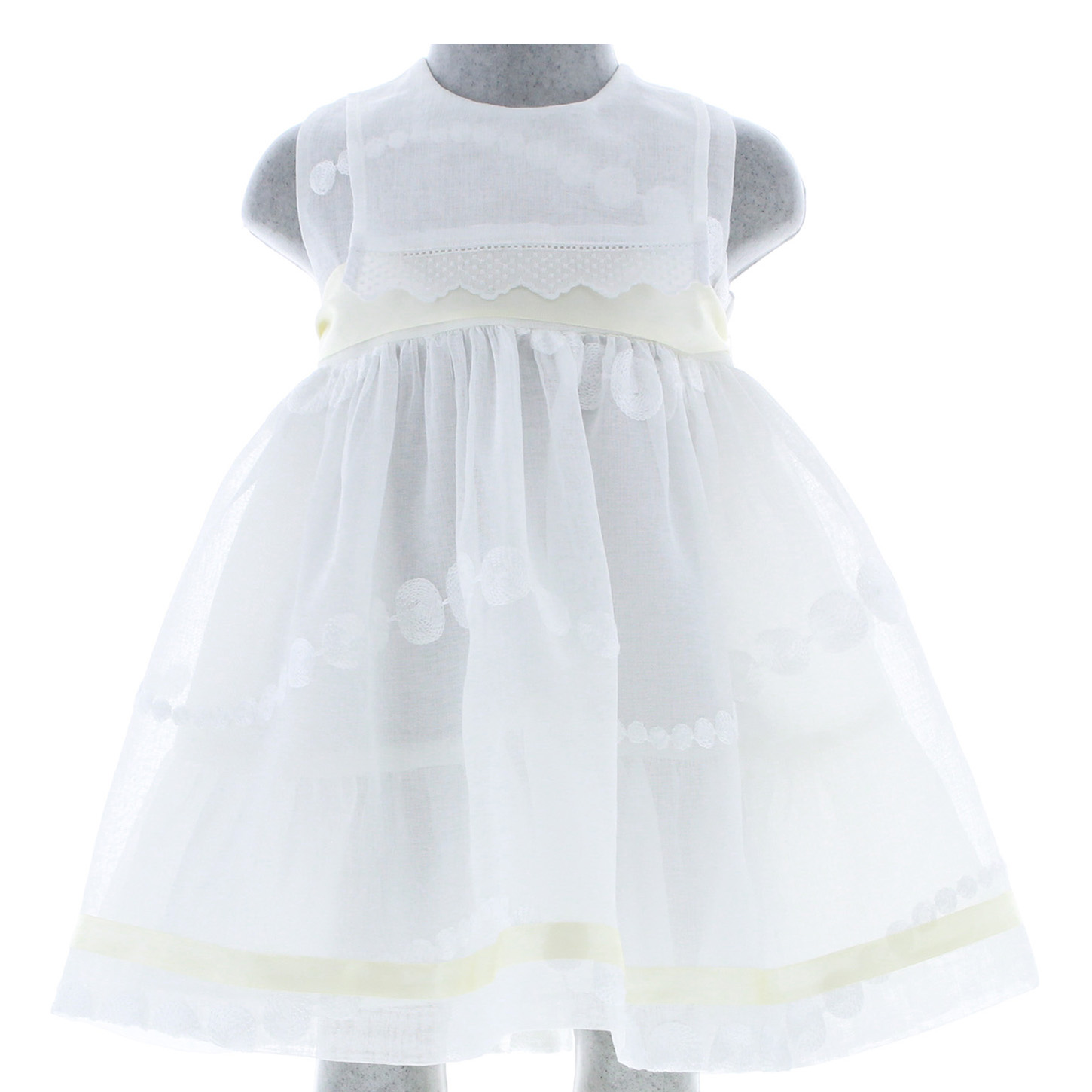 Foto 4 | Vestido Para Niña Chicos Olé 2944 Blanco Sin Mangas
