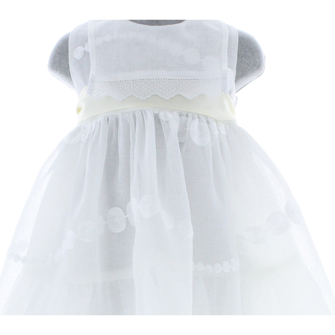 Foto 7 pulgar | Vestido Para Niña Chicos Olé 2944 Blanco Sin Mangas