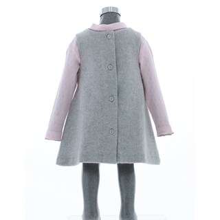 Foto 3 | Vestido Para Niña Chicos Olé 3229 Gris Manga Larga