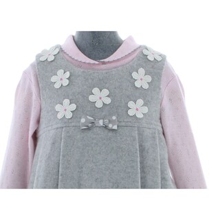Foto 4 | Vestido Para Niña Chicos Olé 3229 Gris Manga Larga
