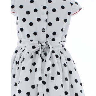 Foto 5 | Vestido Para Niña Chicos Olé 2965 Blanco Con Puntos Negros Elegant