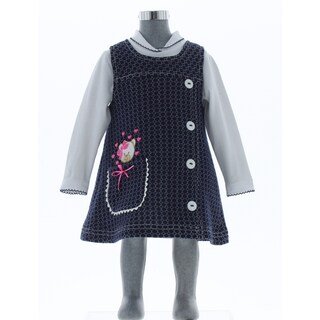 Foto 2 | Vestido Para Niña Chicos Olé 3267 Azul Manga Larga