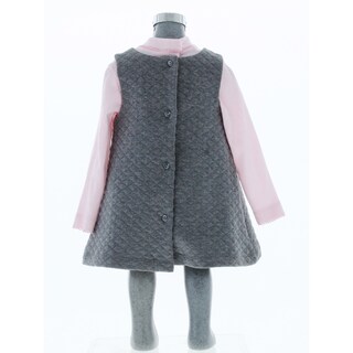 Foto 3 | Vestido Para Niña Chicos Olé 3228 Gris Manga Larga
